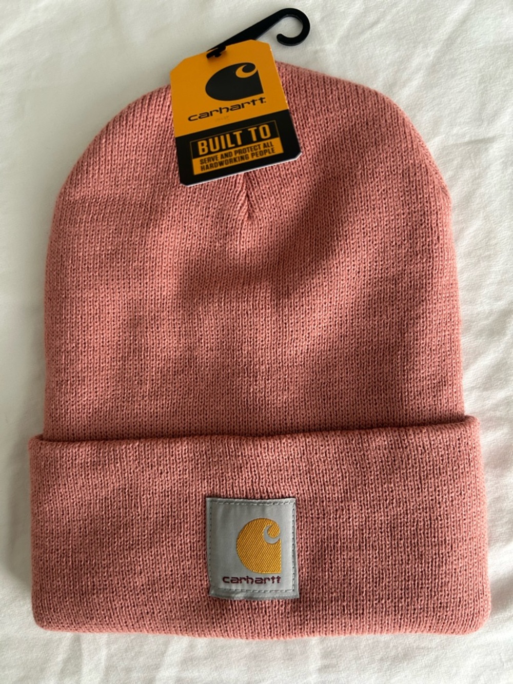 Women’s Carhartt Dusty Pink Knit Cuffed Beanie A18 Outerwear Winter Warm